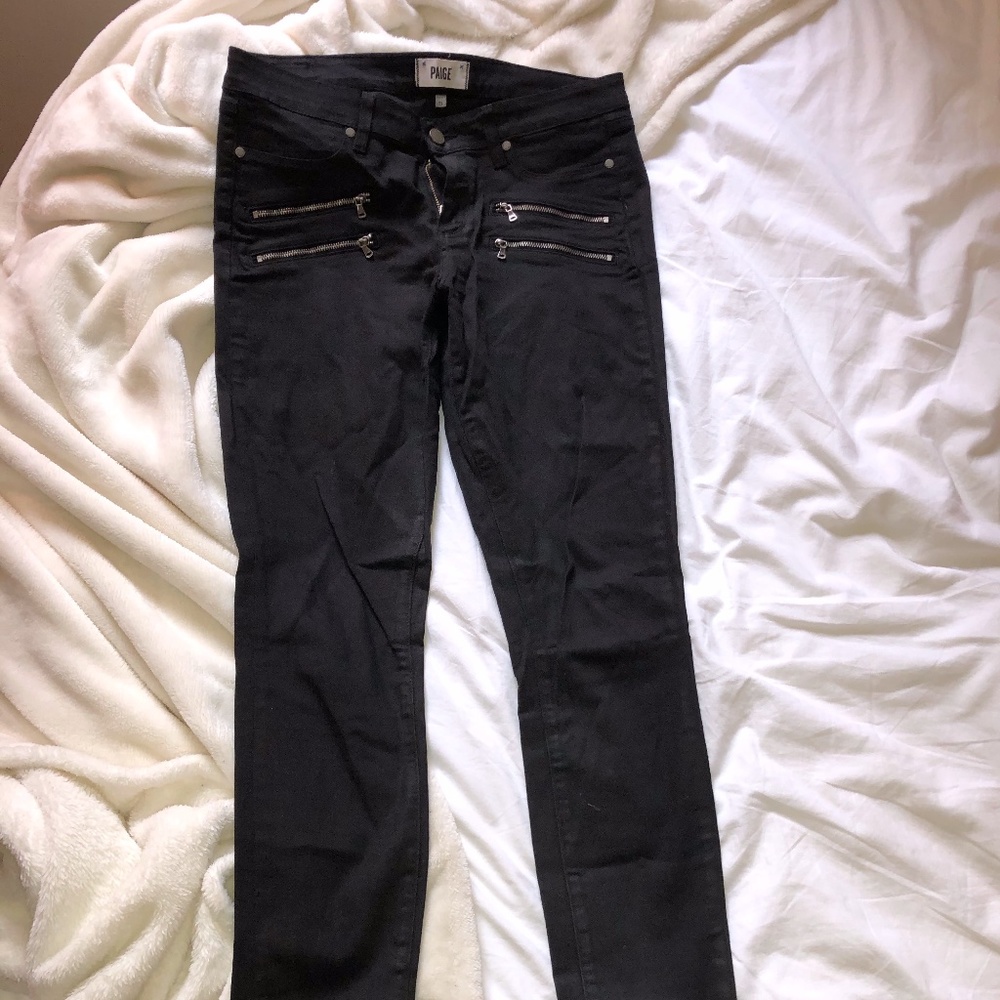 Paige Denim "Edgemont Ultra Skinny Jeans in Black